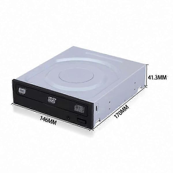 Stationär dator med inbyggd SATA optisk enhet DVD/CD-brännare White & black
