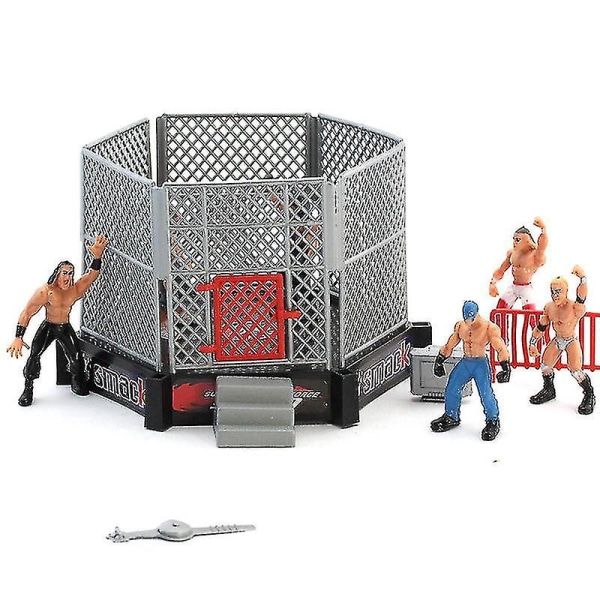 Wrestler Warrior Leksaker Realistiska Tillbehör Roliga Miniatyr Fighting Actionfigurer Brottningsleksaker För