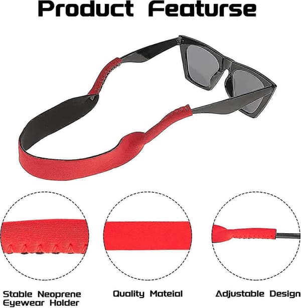 Förpackning Neopren Elastisk Snodd Hållarrem Band För Sportglasögon Och Present