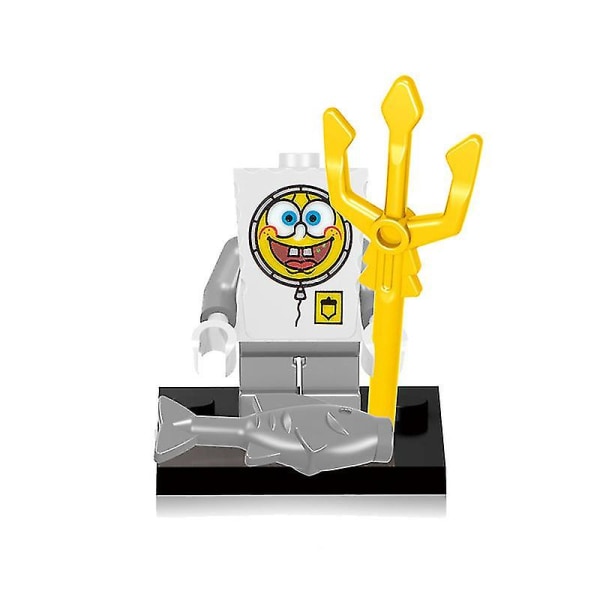 Svampbob byggkloss minifigur Patrick Star Sandy Mr. Krabs byggkloss för barn