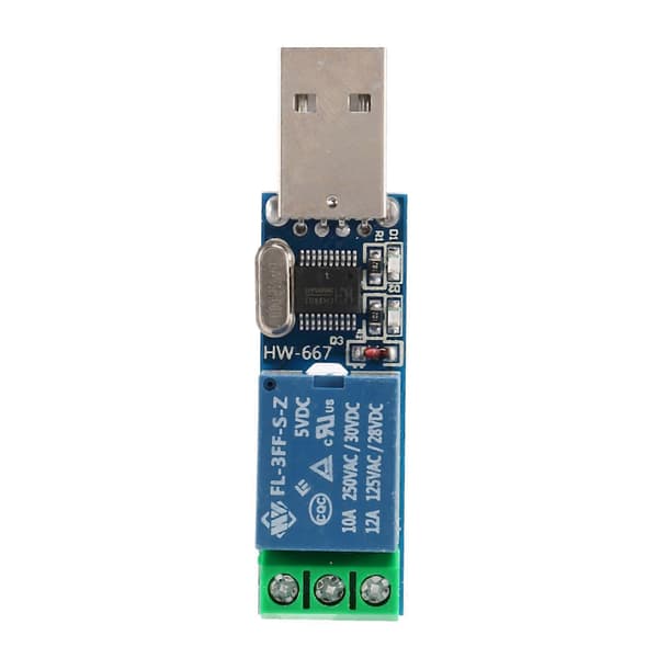 5X LCUS - tyypin 1 USB-relemoduuli USB-älykytkimen ohjaus Blue