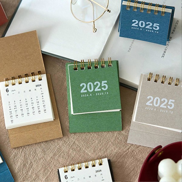 2025 Mini Pöytäkalenteri Pysty Käännettävä Työpöytäkalenteri Päivittäinen Suunnittelija Suunnitteluun Järjestämiseen Kotiin Kouluun Toimistoon Työpöydän Koristeeksi Green
