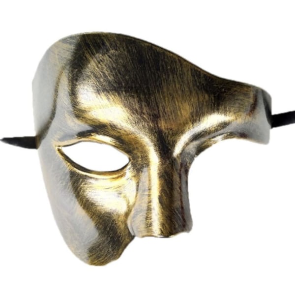 Carnival Half Phantom Mask Antique Phantom of the Opera Ball Party Nightclub Club -naamio antique gold