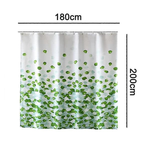 Duschdraperi Vattentätt Anti-mögel Duschdraperi, 180cm*200cm, grön