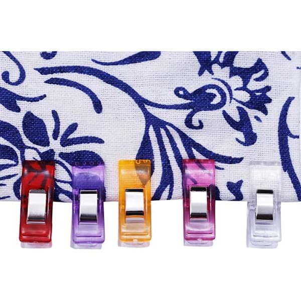 Sewing Clips for Fabric Quilt Clips Hemming Clips Fabric Clips Plastic Quilt Clips for Sewing, Stitching, Crafts, Hanging Items 50 Pcs