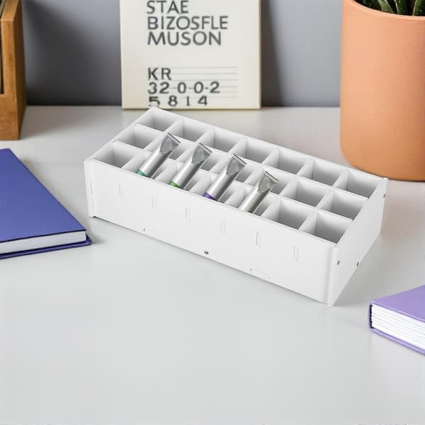 Maling Opbevaringsstativ Multi-slots Malingflaske Organizer Desktop Maling Opbevaringsstativ Maling Organizer