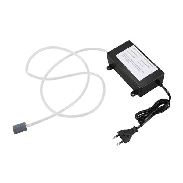 2X Ozon Generator 1000Mg Ozonizer Vann Luftrenser Behandling Frukt Grønnsaker Fisketank, EU-plugg Black