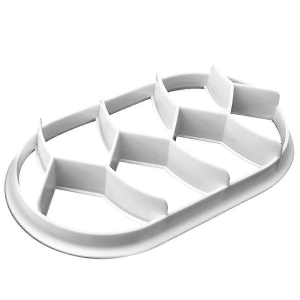 2 stk. brødforme plastforme til formning Non-stick Genanvendeligt bagetilbehør White