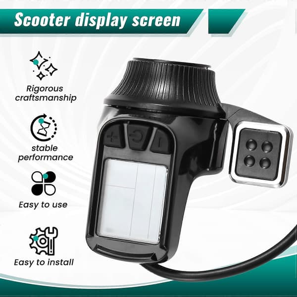 LCD-skærm til INOKIM OXO El-løbehjul 60V Gaspedal Dashboard Accelerator Reservedele Tilbehør Black
