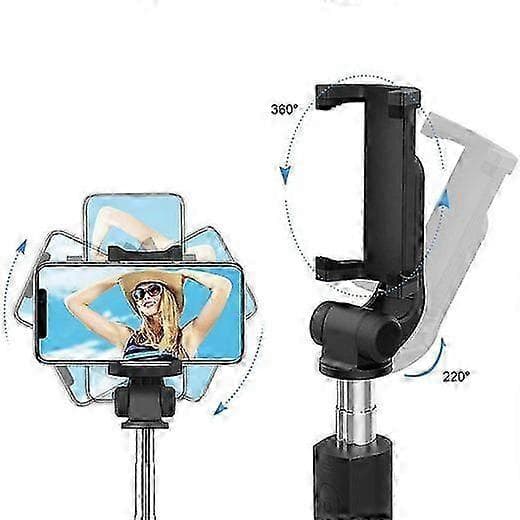 Bluetooth Selfie Stick Tripod Udtrækkelig Stang Smartphoneholder