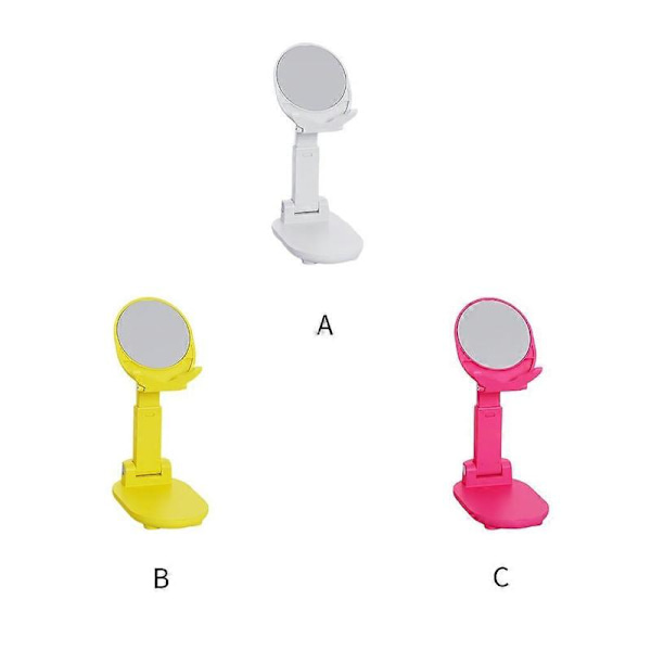 Mobile Phone Desk Mount Foldable Lazy Desk Stand Holder Live White