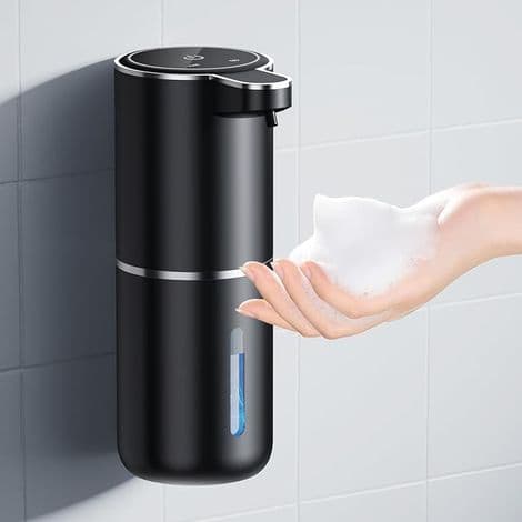 Automatisk svart tvåldispenser (1 st) - 380 ml - med sensor - USB-uppladdningsbar