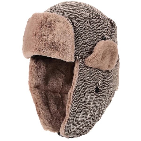 Retro Vinterhat Kaffe Bomuld Polyester til Brug Beskyttende Hat med Alt-i-Én Varme Coffee 32.00X20.00X1.00CM