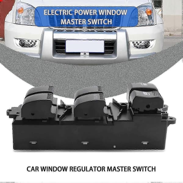 Elektrisk hovedbryter for vindusheis kompatibel med 2012 Isuzu D-Max Dmax Pickup 8981922511 black