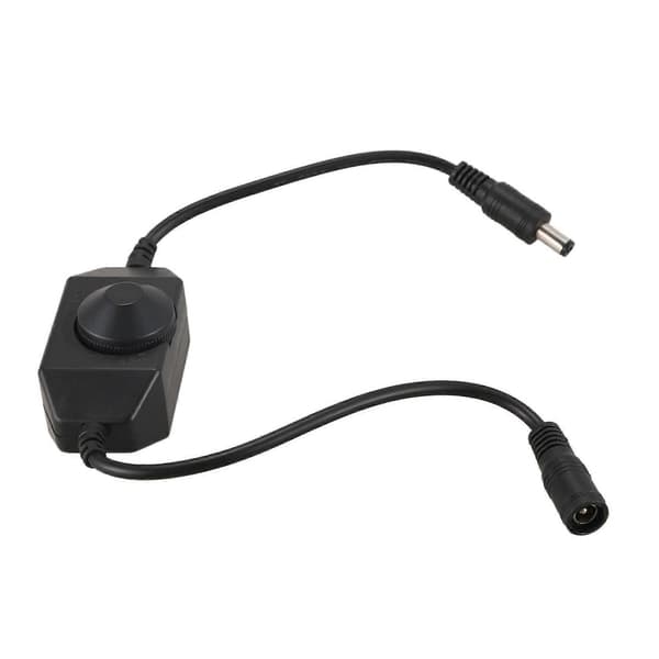 5X 12V / 24V 6A LED lysdæmper controller Juster lysstyrke for nem farve klar, sort Black
