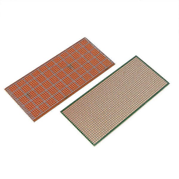 5 stk 6,5x14,5 cm stripebrett Veroboard ukuttet PCB-plate enkeltsidig kretskort