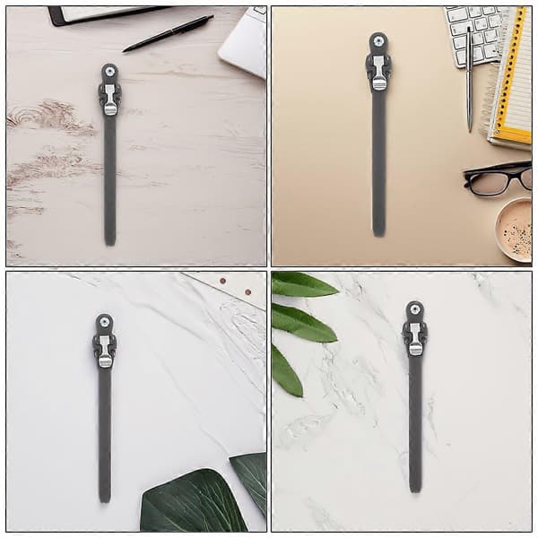 Svarta PVC-spännremmar för rullskridskor, 4-pack reservdelar