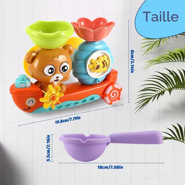 Babybadelegetøj, velegnet til badetid for babyer i alderen 1 til 3 år