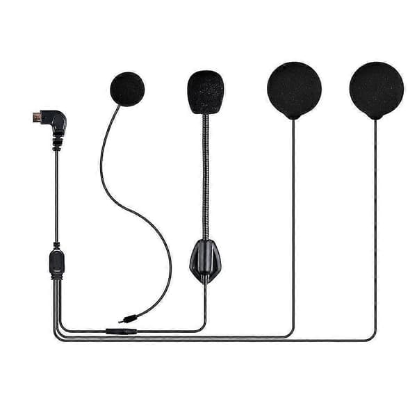 Fodsports øretelefon med mikrofon til Fx6 motorcykelhjelm-intercom, Bluetooth-headset