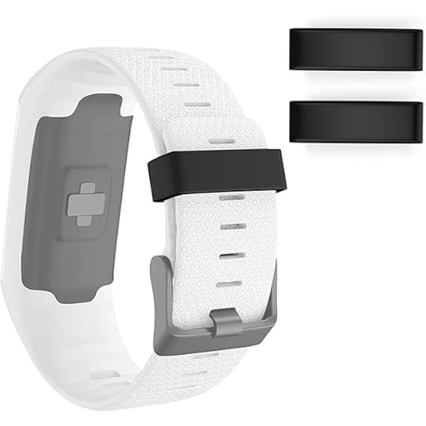 6 st svarta silikonklockarmbandsslingor kompatibla 22 mm låsring ersättningsklockarmbandsslinga smartwatchhållare