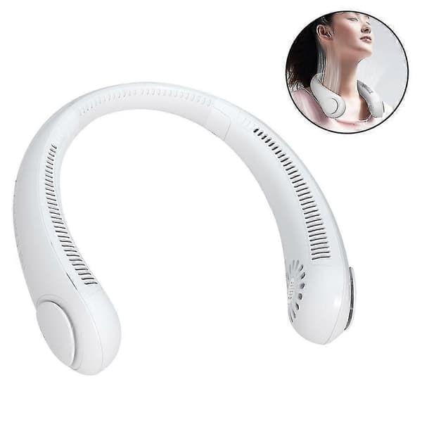 Halsventilator, bærbar bladløs halsventilator, mini halsventilator kølende personlig ventilator
