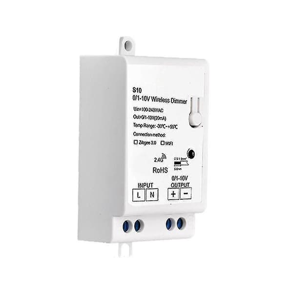 Ac100-240v Zigbee 0/1-10v Led Ljusdimmerkontroll Smart Life Tuya Kontrollapp för 0-10v Led Dim