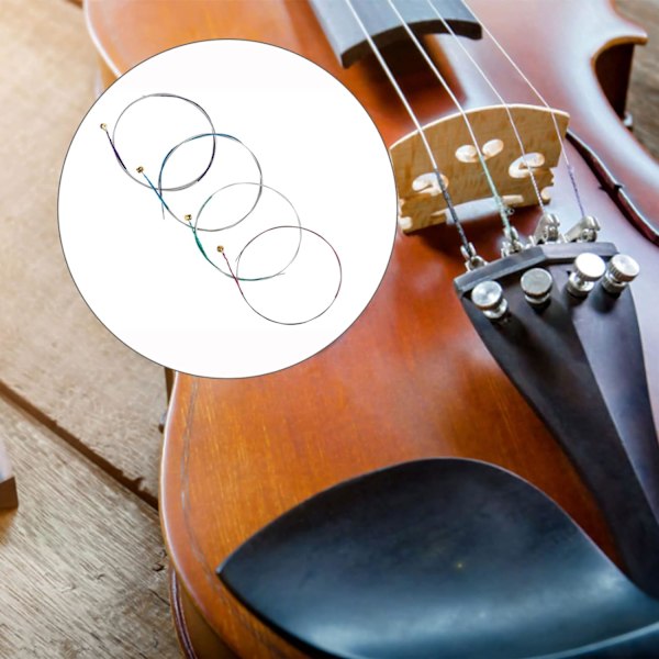 4 st violinsträngar, 4/4 eller 3/4 strängar universell komplett uppsättning, stränginstrumenttillbehör, ersättning G, D, A, E strängar