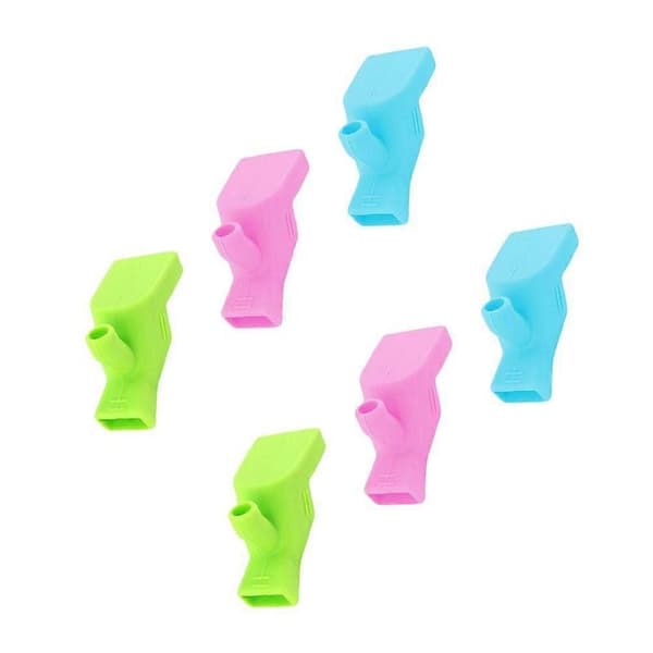 6 stk. Dobbeltformål Kranforlenger Barn Sprutsikker Håndvaskenhet 7.5X2.5cm