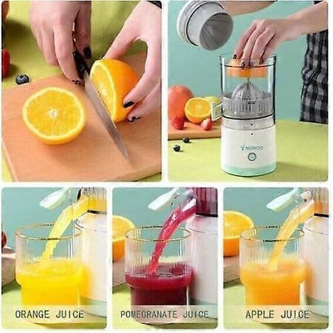 Automatisk saftpresser, trådløs bærbar juicer, lysegrøn 3.7V