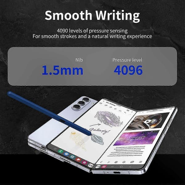 Stylus-kompatibel foldbar telefon med 5G-netværksunderstøttelse Multicolor Style E