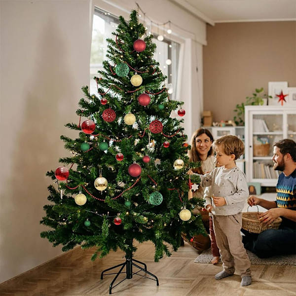 101 stycken julgranskulor julgranskulor för julgransdekoration 3/4/6cm Xmas-träd krossäkra julgranskulor för semesterkransfest