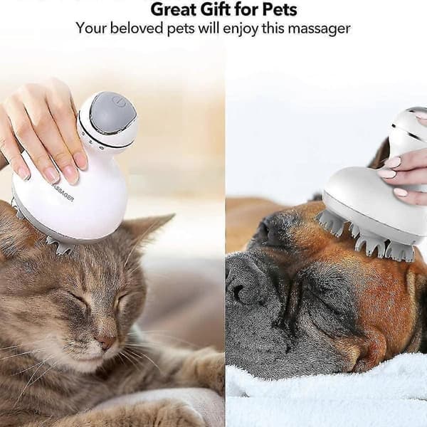 H-Elektrisk Skalpmassager med 4 Utbyteshuvuden