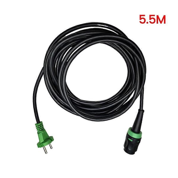 5,5 m EU-stik AC-strømkabel til Festool CT15 E-Set CTL MIDI CTL 26E CTL 36E vinkelsliber støvsugerdele