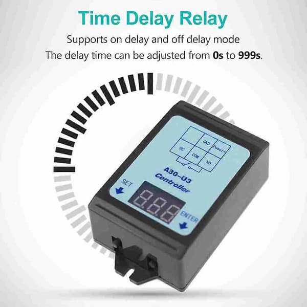 Relæafbrydercontroller DC 6-80V Spændingsdetektion Opladningsafladningsmonitor med kabinet Digitalt display