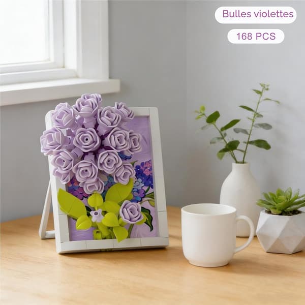 Violetti kuplakukka rakennuspalikkakasvisarja