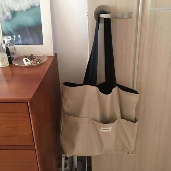 Tygkasse Strandväska KHAKI Khaki Khaki