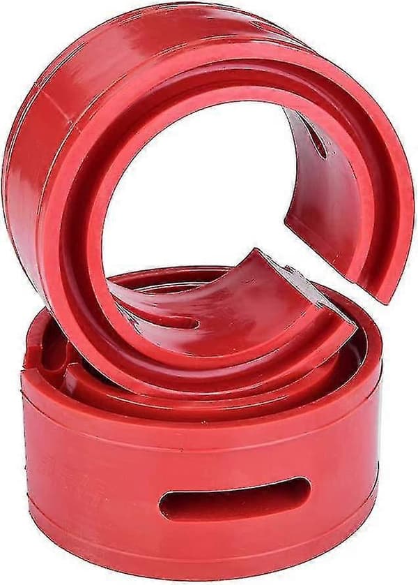 2 st Röda Bil Stötdämpare, Universal Buffert Fjäder Bumper Kudde Typ (röd)(b)