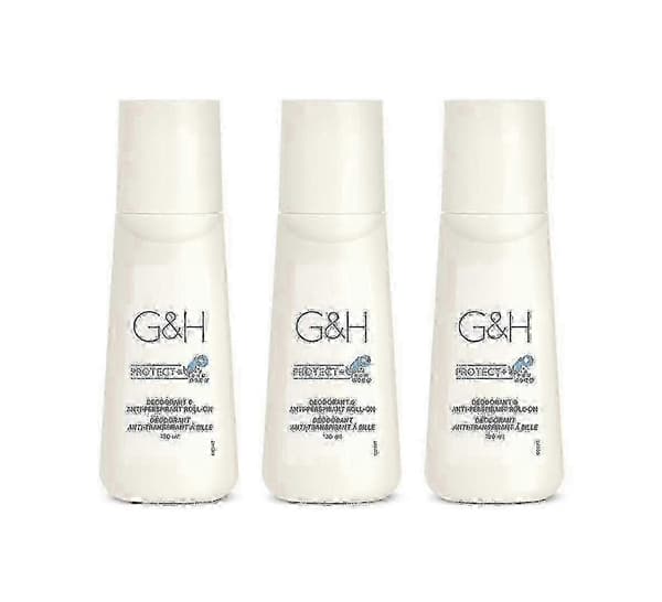 3 flaskor Gh Protect+ Deodorant Antiperspirant Roll-on Storlek 100 ml.