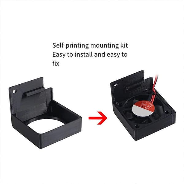 Extrudermotorns kylfläkt för Bambu-Lab A1/A1 Mini 3D-skrivare