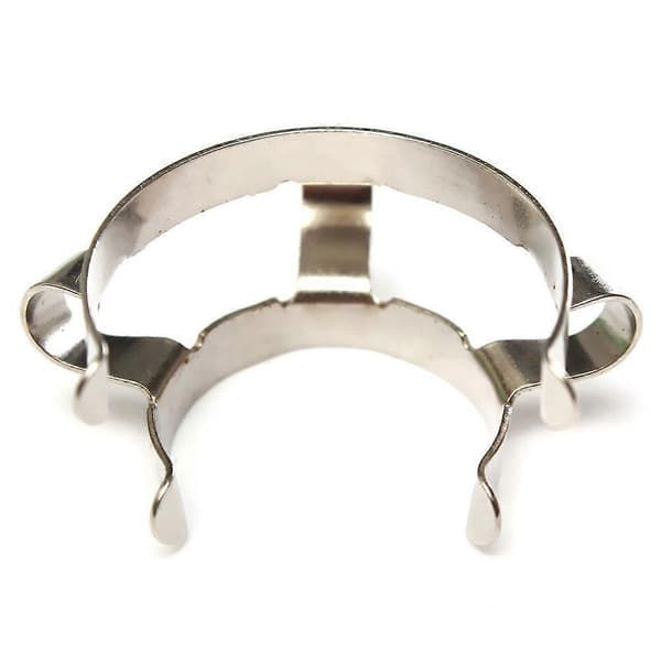 6 st 24 klämmor i rostfritt stål för 24/29 24/40 glas slipfog Silver
