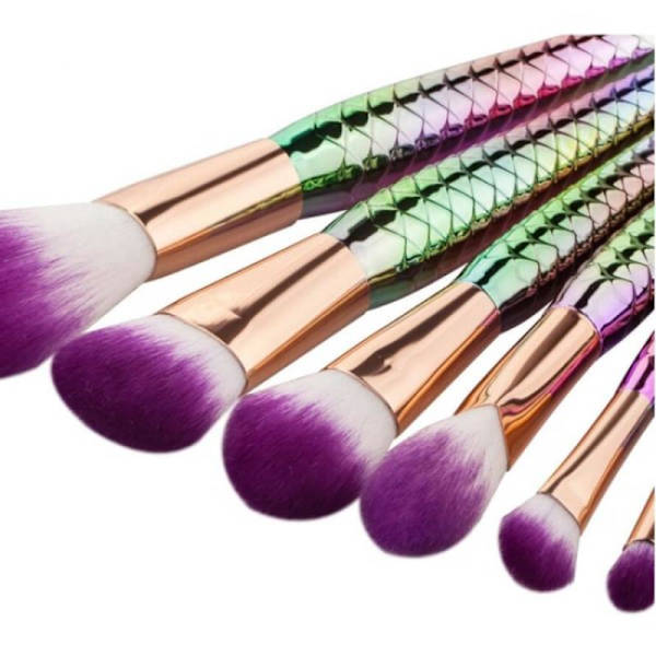 7 kpl meikkisiveltimiä - Mermaid Multicolor Multicolor