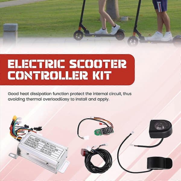 36V 350W Børsteløs Controller Kit + Bluetooth Indikator + Lys + Gas til M365/M365 Pro El-løbehjul