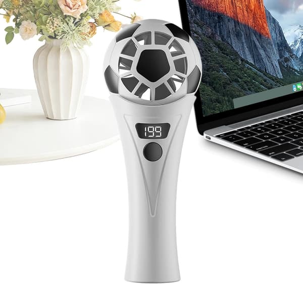 Universal bærbar ventilator, 5 blæserhastigheder, USB-opladning, ballon-design