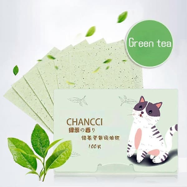 Blotting Paper Oil Control 100 ark Absorberende Ansigtsvæv Matterer Huden U:K chamomile 100pcs
