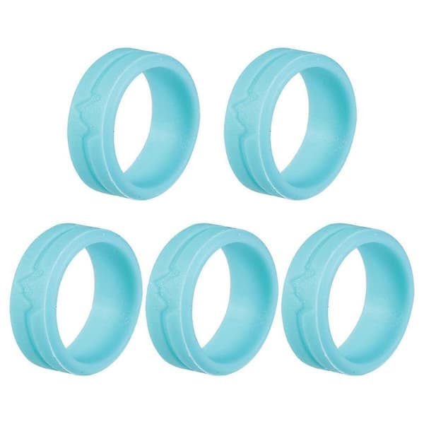 5 stk Silikon Dame Bryllupsring Par Silikonring Silikonringer Par Silikonringer Dame Mote Fingerring
