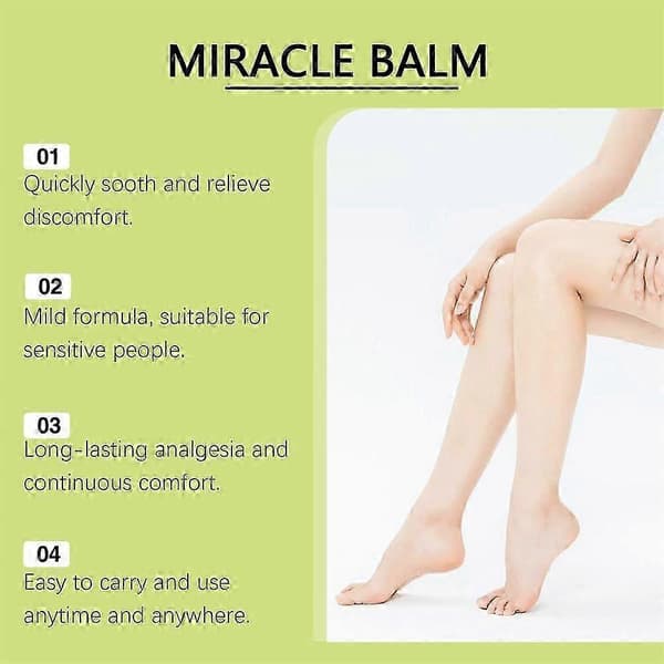 1~5x Benkomfortbalsam - Botanisk formula för daglig massage ny 5