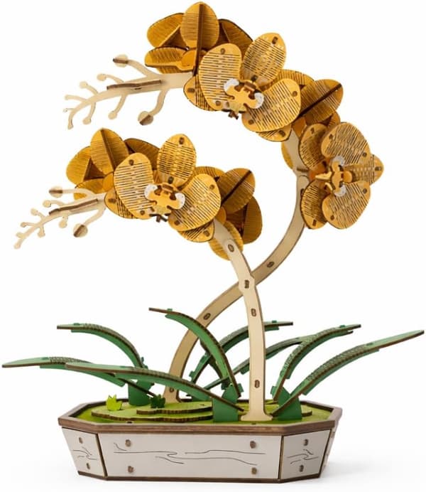 DIY Puiset Kukat - 3D Koristeellinen Palapeli - Orkidea