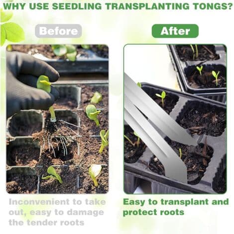 Transplanteringsklemmer til frøplanter (pakke med 2)