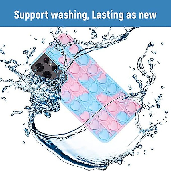 Trendigt roligt för Samsung Galaxy S22 Ultra Case, Silikon Estetisk Tecknad Rolig Söt Cool Kawaii Designer Fun Fidget Cover Fodral för pojkar Flickor Kvinnor Jag