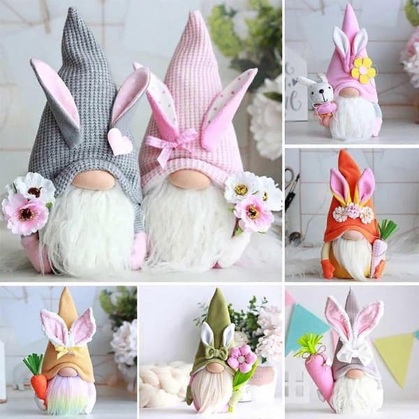 Easter Bunny Faceless Doll Decoration Gift style1730